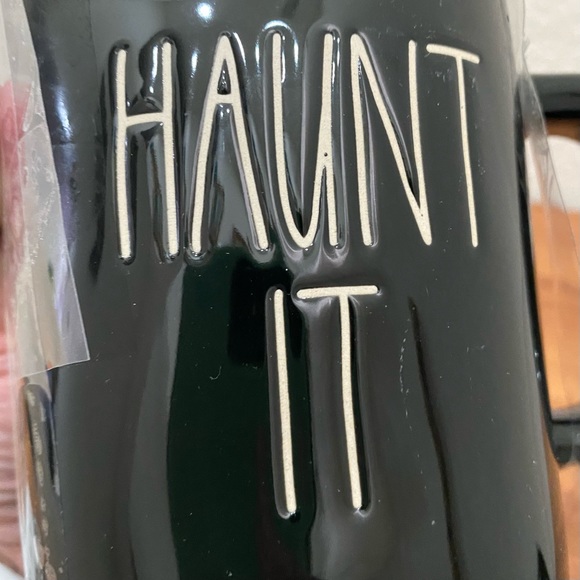 RAE DUNN If You Got It, Haunt It Double Sided Black Ceramic Halloween Mug - Picture 11 of 12
